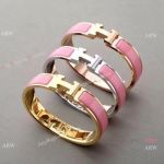 High Quality Hermes Pink Clic H Bracelet - New 2019
